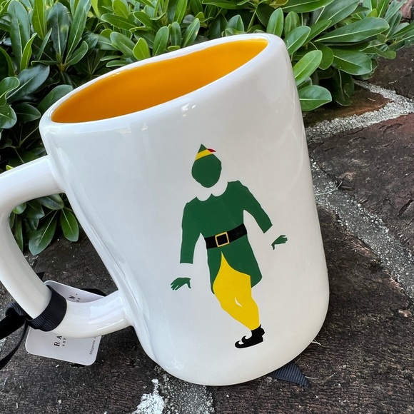 Rae Dunn NWT white "ELF" artisan collection mug Size 20 Ounce - Picture 3 of 6